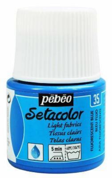 Picture of Pebeo Setacolor Light Fabrics - 45ml Fluo Blue(35)