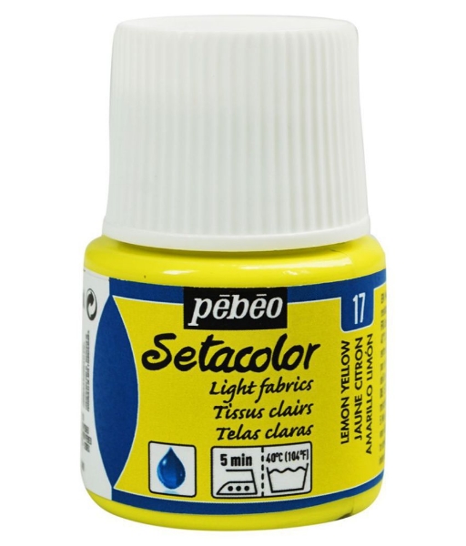 Picture of Pebeo Setacolor Light Fabrics - 45ml Lemon Yellow(17)