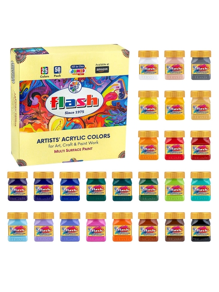 Picture of Flash Artists Acrylic Colors Set of 25x50ml