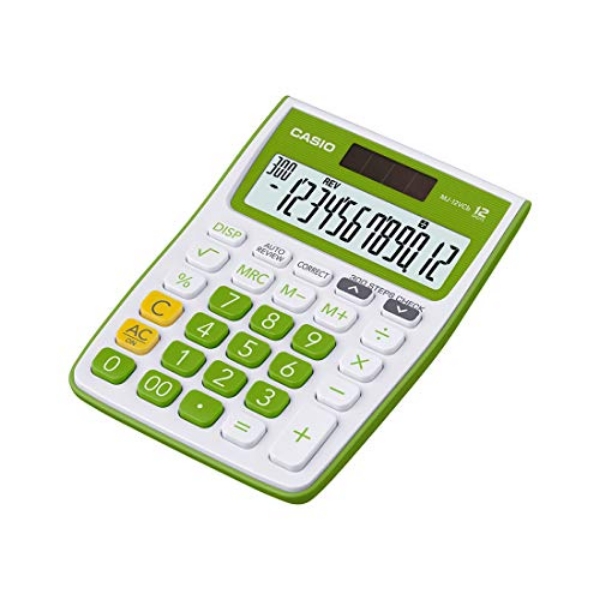 Picture of CASIO Calculator MJ-12VCb-GN Check & Correct