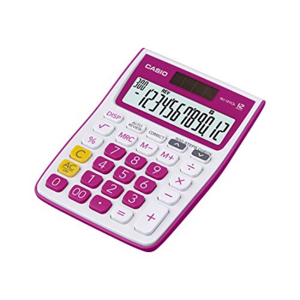 Picture of CASIO Calculator MJ-12VCb-RD Check & Correct 