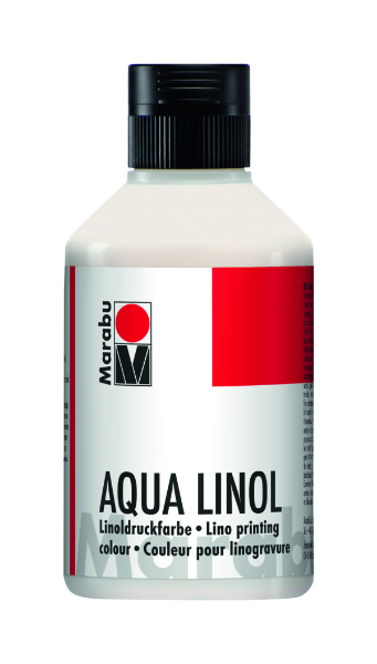Picture of Marabu Aqua Linol Printing Paint 250ml - White 070