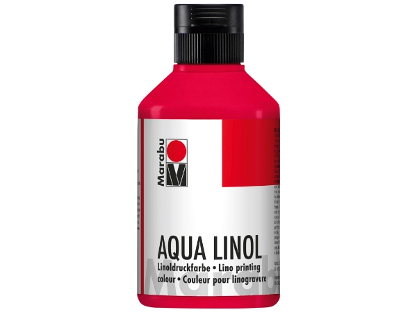 Picture of Marabu Aqua Linol Printing Paint 250ml - Carmine Red (032)