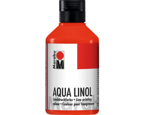 Picture of Marabu Aqua Linol Printing Paint 250ml - Vermilion (006)