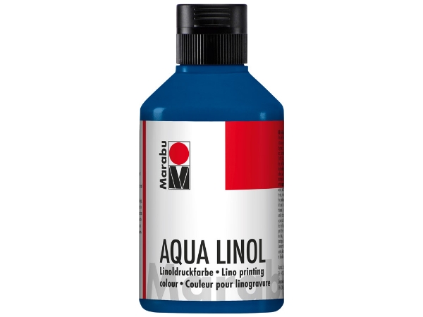 Picture of Marabu Aqua Linol Printing Paint 250ml - Prussian Blue (093)