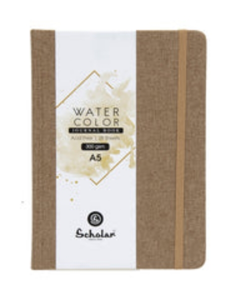 Picture of Scholar WaterColour Journal Book A5 300gsm - 28 shts 