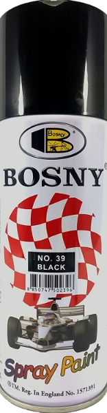 Picture of Bosny Spray Paint No.39 Black 