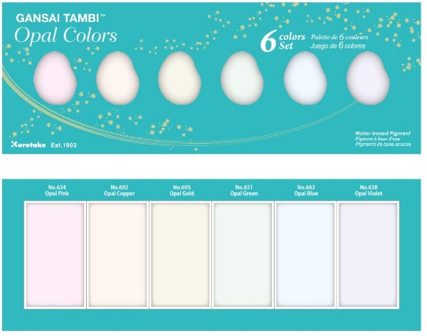 Picture of Kuretake Gansai Tambi Opal Colors Set of 6