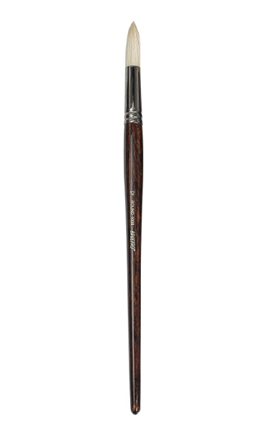Picture of Brustro SR-1008 White Bristle Round Brush No.12 