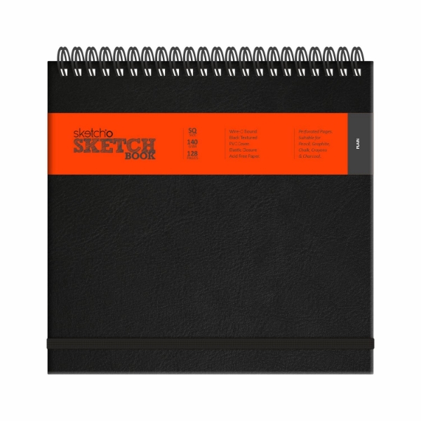 Picture of Anupam Wire-O Bound SQ Sketch Book - 128 Pages (140GSM)