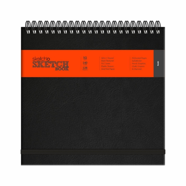 Picture of Anupam Wire-O Bound SQ Sketch Book - 128 Pages (140GSM)