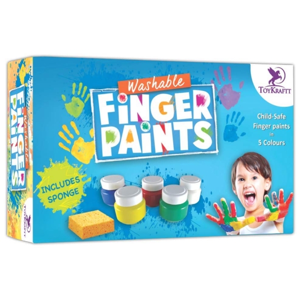 Picture of Toy Kraft Washable Finger Paints Set of 5x100ml