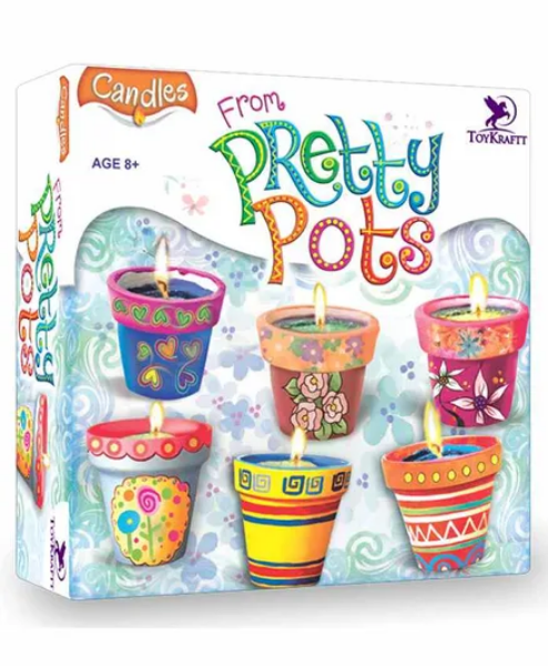 Picture of Toy Kraft Candle Pretty Pots 