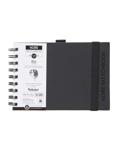 Picture of Scholar 130Gsm B6 Noire Sketchbook 64 sheets