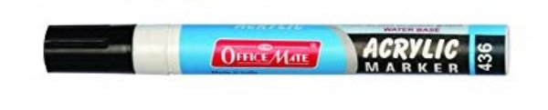 Picture of Office Mate Acrylic Marker - Black