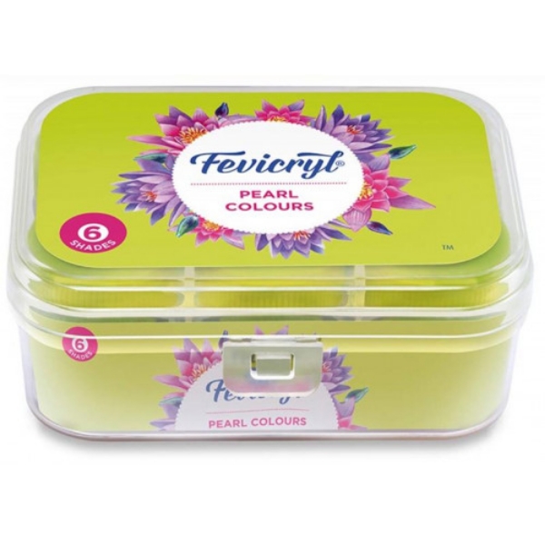Picture of Fevicryl Acrylic Colour Pearl Kit - Set of 6 (10ml)