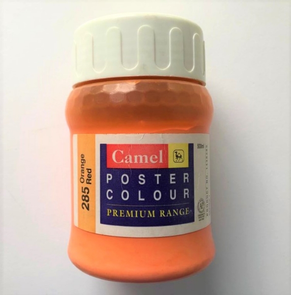Picture of Camlin Poster Colour - SR1 500ml Orange Red(285)