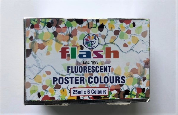 Picture of Flash Artists Fluorescent Poster Colors Set of 6x25ml 