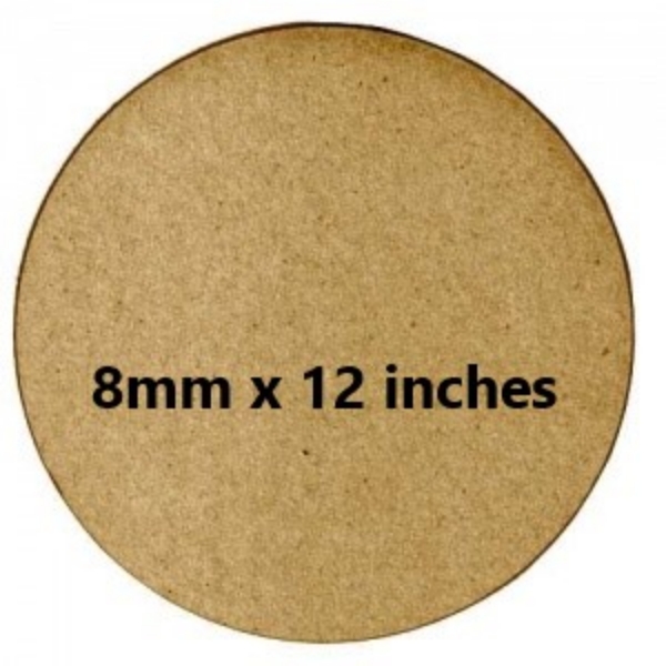 Picture of MDF Board 8mm  12inches - Circle