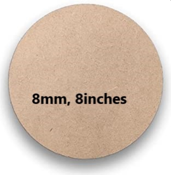 Picture of MDF Board 8mm  8inches - Circle