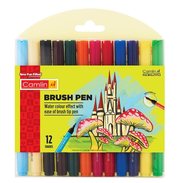 Picture of Camlin Brush Pen - Set of 12