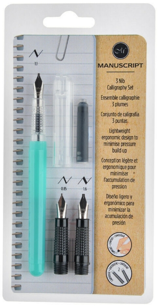 Manuscript Creative Calligraphy Nib Set F M 2B Green