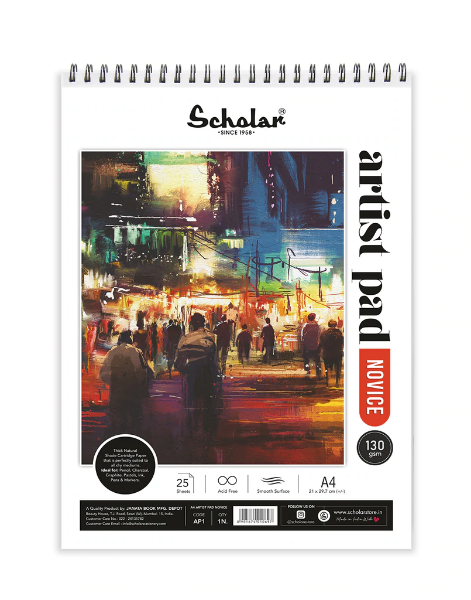Picture of Scholar Ivory Sketch Pad 130Gsm A4-25Sheets