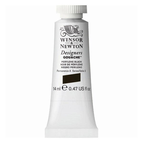 Picture of Winsor & Newton Designers Gouache 14ml - SR3 - Perylene Black
