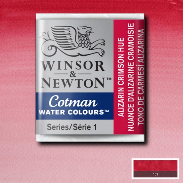 Picture of Winsor & Newton Cotman Water Colour Half Pan Alizarin Crimson Hue(SR-1) 
