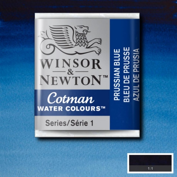 Picture of Winsor & Newton Cotman Water Colour Half Pan Prussian Blue(SR-1) 