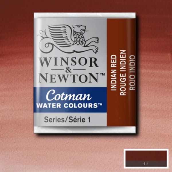 Picture of Winsor & Newton Cotman Water Colour Half Pan Indian Red(SR-1)