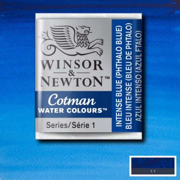 Picture of Winsor & Newton Cotman Water Colour Half Pan Intense Blue(SR-1) 