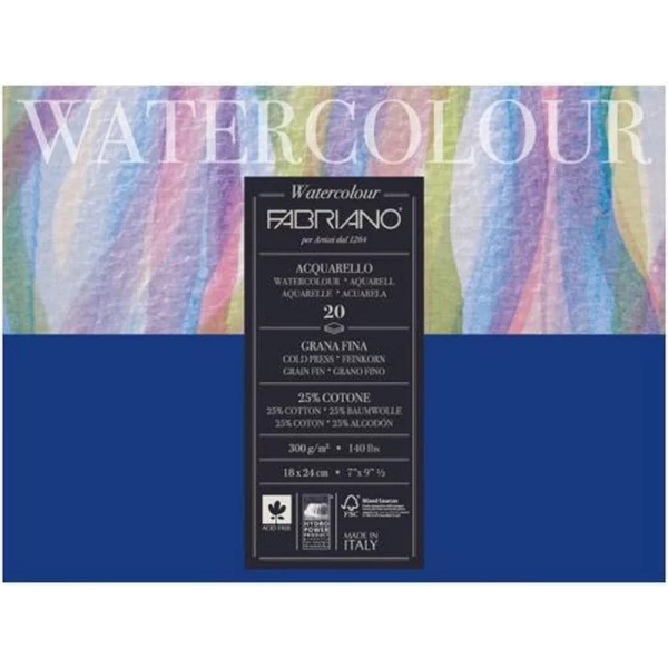 Picture of Fabriano WC Studio Paper Pad 300gsm 18x24 cm 20shts