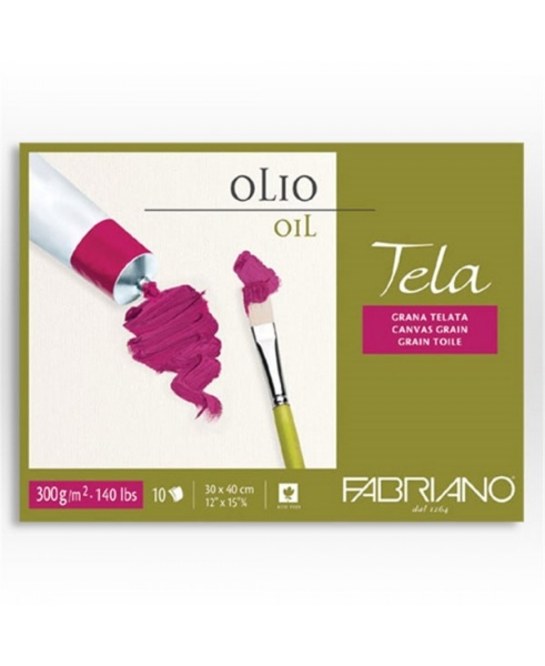 Picture of Fabriano Tela Oil Painting Paper Block - (30x40cm)10 Sheets