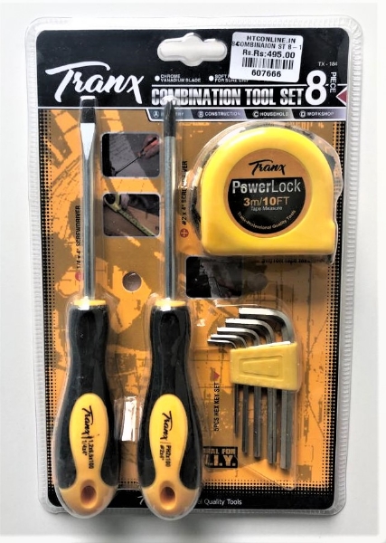 Picture of Tranx Professional Quality Tools - Combination Tool Set of 8 Piece