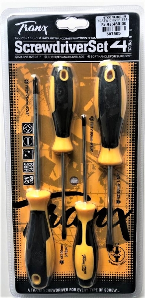 Picture of Tranx Professional Quality Tools - Screwdriver Set of 4