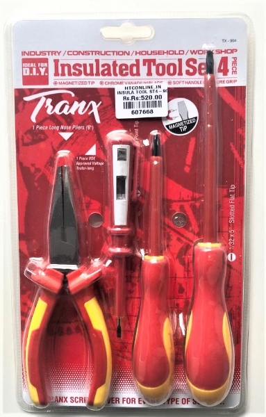 Picture of Tranx Professional Quality Tools - Insulated Tool set of 4 Piece