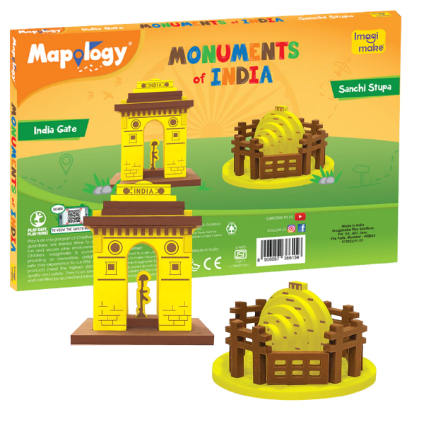 Picture of Imagi Make Monuments of India - Sanchi Stupa & India Gate