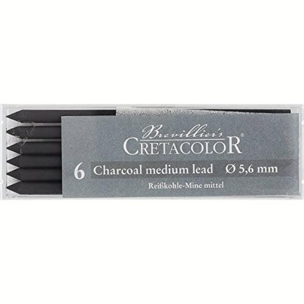 Picture of Cretacolor Charcoal Medium Lead 5.6mm - Set of 6