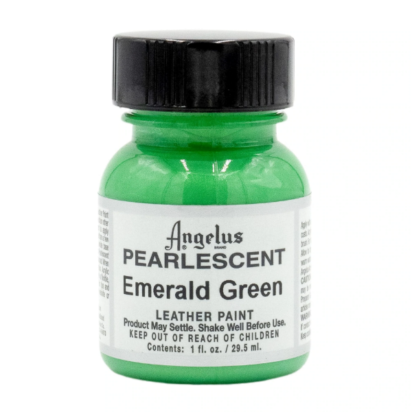 Picture of Angelus Acrylic Leather Paint - Pearlescent Emerald Green No.733E (29.5ml)
