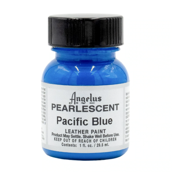 Picture of Angelus Acrylic Leather Paint - Pearlescent Pacific Blue No.733E (29.5ml)