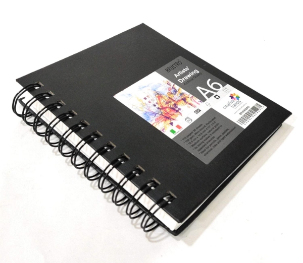 Picture of Brustro Artists Drawing Sketch Book A6 Wiro Bound - 58 Sheets