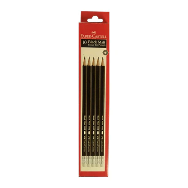 Picture of Faber Castell Drawing Pencil - Set of 10 (Black Matt)