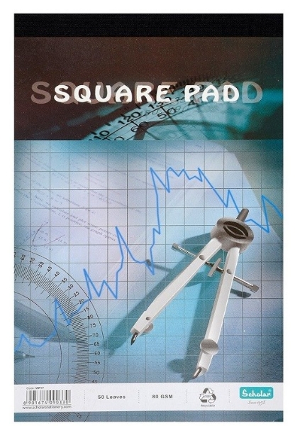 Picture of Scholar Square Pad 80gsm - 50 Leaves (WP17)