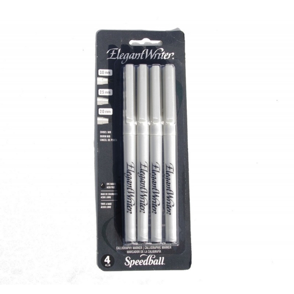 Speedball Elegant Writer Calligraphy Marker Set of 4
