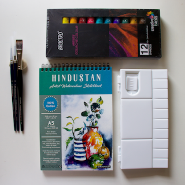 Picture of Shivani Patel's Gouache Kit for Beginners -  Budget Edition 