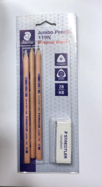 Picture of Staedtler Jumbo Triangular Pencil - Set of 4