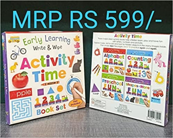 Picture of Early Learning Write & Wipe Activity Time Book set