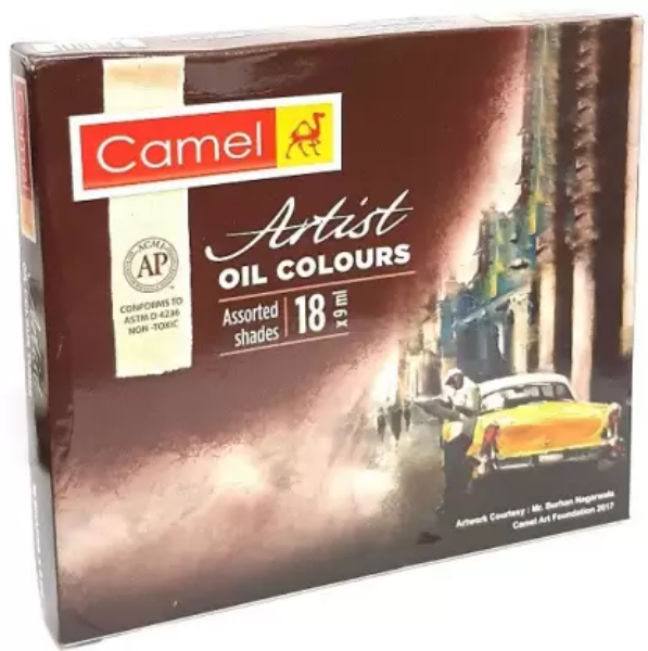 Picture of Camlin Artist Oil Colour Set of 18 (9ml) - 710
