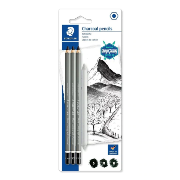 Picture of Staedtler Charcoal Pencil - Set of 4 (100CSBK4)